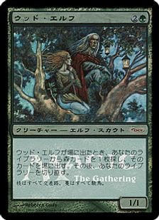【Foil】《ウッド・エルフ/Wood Elves》(アリーナ)[DCIマーク] 緑
