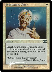 Foil】《悟りの教示者/Enlightened Tutor》(アリーナ)[6ED-P] 白U 