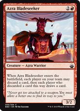 【Foil】《アズラの求刃者/Azra Bladeseeker》[BBD] 赤C