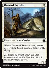 【Foil】《宿命の旅人/Doomed Traveler》[BBD] 白C