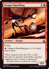 【Foil】《ドラゴンの雛/Dragon Hatchling》[BBD] 赤C