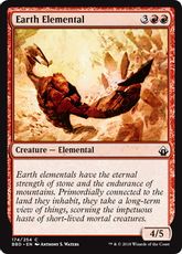 《大地の精霊/Earth Elemental》[BBD] 赤C