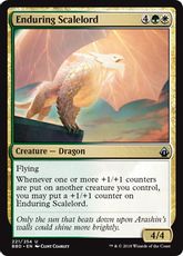 【Foil】《忍耐の鱗王/Enduring Scalelord》[BBD] 金U