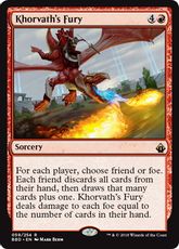 《コルバスの憤怒/Khorvath's Fury》[BBD] 赤R