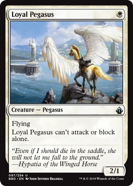 《忠実なペガサス/Loyal Pegasus》[BBD] 白U
