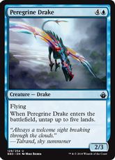 【Foil】《流浪のドレイク/Peregrine Drake》[BBD] 青U