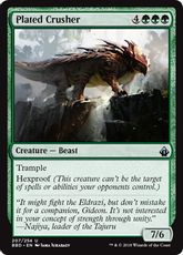 【Foil】《板金鎧の破壊屋/Plated Crusher》[BBD] 緑U