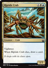 【Foil】《激浪のカニ/Riptide Crab》[BBD] 金C