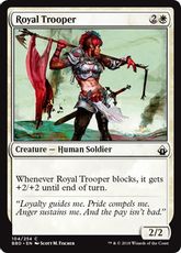 【Foil】《近衛の強兵/Royal Trooper》[BBD] 白C