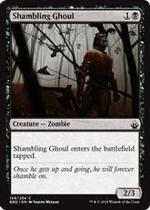 【Foil】《よろめくグール/Shambling Ghoul》[BBD] 黒C