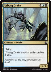 【Foil】《アーボーグのドレイク/Urborg Drake》[BBD] 金C