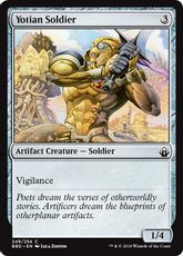 【Foil】《ヨーティアの兵/Yotian Soldier》[BBD] 茶C