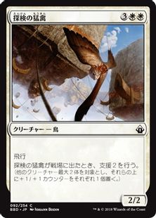 【Foil】《探検の猛禽/Expedition Raptor》[BBD] 白C