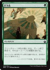 【Foil】《巨大化/Giant Growth》[BBD] 緑C