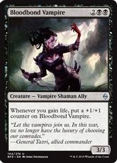 【Foil】《血の絆の吸血鬼/Bloodbond Vampire》[BFZ] 黒U