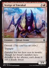 【Foil】《エムラクールの名残/Vestige of Emrakul》[BFZ] 赤C