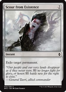 【Foil】《存在の一掃/Scour from Existence》[BFZ] 無C