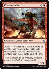 【Foil】《地割れの案内人/Chasm Guide》[BFZ] 赤U