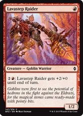 【Foil】《溶岩足の略奪者/Lavastep Raider》[BFZ] 赤C