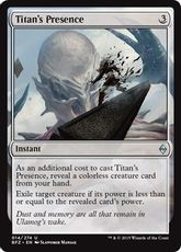 《タイタンの存在/Titan's Presence》[BFZ] 無U