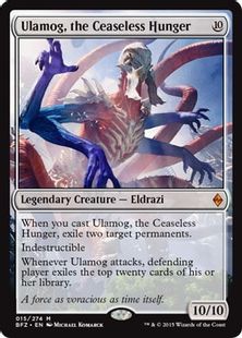 《絶え間ない飢餓、ウラモグ/Ulamog, the Ceaseless Hunger》[BFZ] 無R