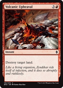 【Foil】《火山の隆起/Volcanic Upheaval》[BFZ] 赤C