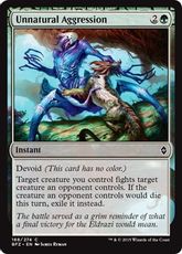 【Foil】《異常な攻撃性/Unnatural Aggression》[BFZ] 緑C