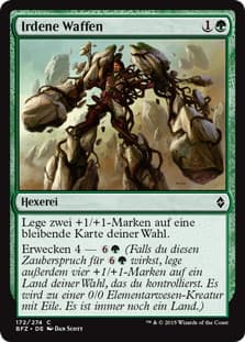 《大地の武装/Earthen Arms》[BFZ] 緑C