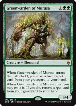 《ムラーサの緑守り/Greenwarden of Murasa》[BFZ] 緑R