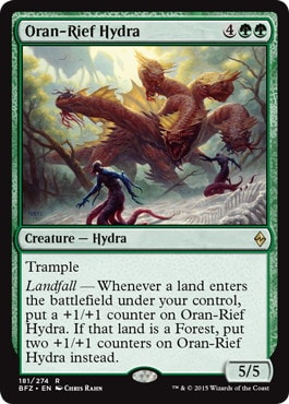 【Foil】《オラン＝リーフのハイドラ/Oran-Rief Hydra》[BFZ] 緑R