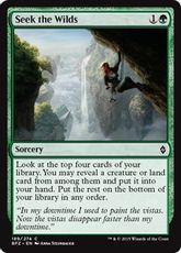 【Foil】《未開地の捜索/Seek the Wilds》[BFZ] 緑C