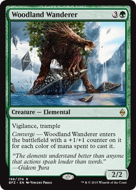 《放浪する森林/Woodland Wanderer》[BFZ] 緑R