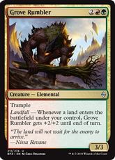 【Foil】《林の喧騒者/Grove Rumbler》[BFZ] 金U