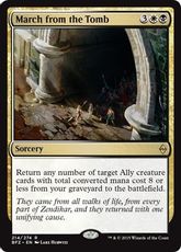 【Foil】《墓所からの行進/March from the Tomb》[BFZ] 金R