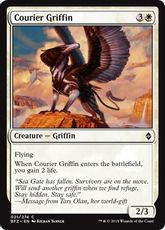 【Foil】《グリフィンの急使/Courier Griffin》[BFZ] 白C