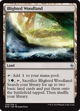 【Foil】《荒廃した森林/Blighted Woodland》[BFZ] 土地U