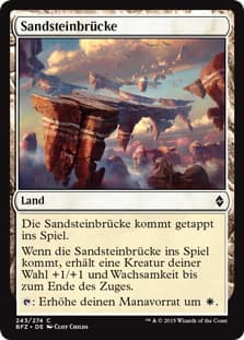 《砂岩の橋/Sandstone Bridge》[BFZ] 土地C
