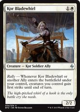 【Foil】《コーの刃振り/Kor Bladewhirl》[BFZ] 白U