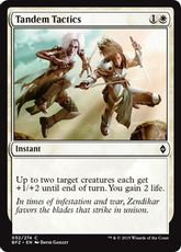 【Foil】《二人戦術/Tandem Tactics》[BFZ] 白C