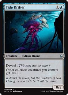 《波に漂うもの/Tide Drifter》[BFZ] 青U