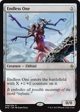 【Foil】■プレリリース■《果てしなきもの/Endless One》[BFZ-PRE] 無R