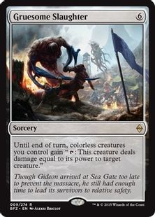 【Foil】《陰惨な殺戮/Gruesome Slaughter》[BFZ] 無R