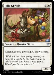 hamster cards mtg Hamstersphre roulante - Bloomburrow Commander #71 (Franais) create three 1/1 red Hamster creature tokens 019)Jolly Gerbils[BLB] | hareruya