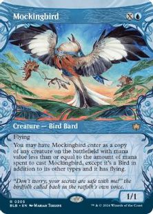 (305)■ショーケース■《マネドリ/Mockingbird》[BLB-BF] 青R
