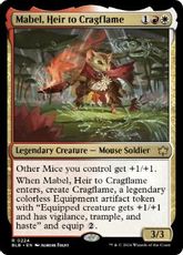 【Foil】(224)《岩山炎の後継者、メイブル/Mabel, Heir to Cragflame》[BLB] 金R