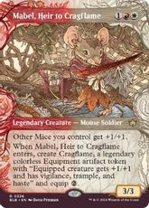 【Foil】(336)■ショーケース■《岩山炎の後継者、メイブル/Mabel, Heir to Cragflame》[BLB-BF] 金R