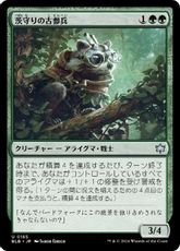 【Foil】(165)《茨守りの古参兵/Brambleguard Veteran》[BLB] 緑U