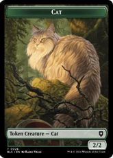 (026/029)《猫+宝物トークン/Cat+Treasure Token》[BLC] 緑/茶