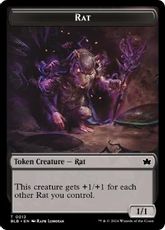 【Foil】(013)《ネズミトークン/Rat Token》[BLB] 黒