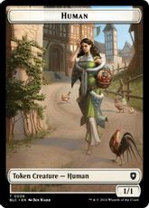 (006/008)《人間+兵士トークン/Human+Soldier Token》[BLC] 白/白